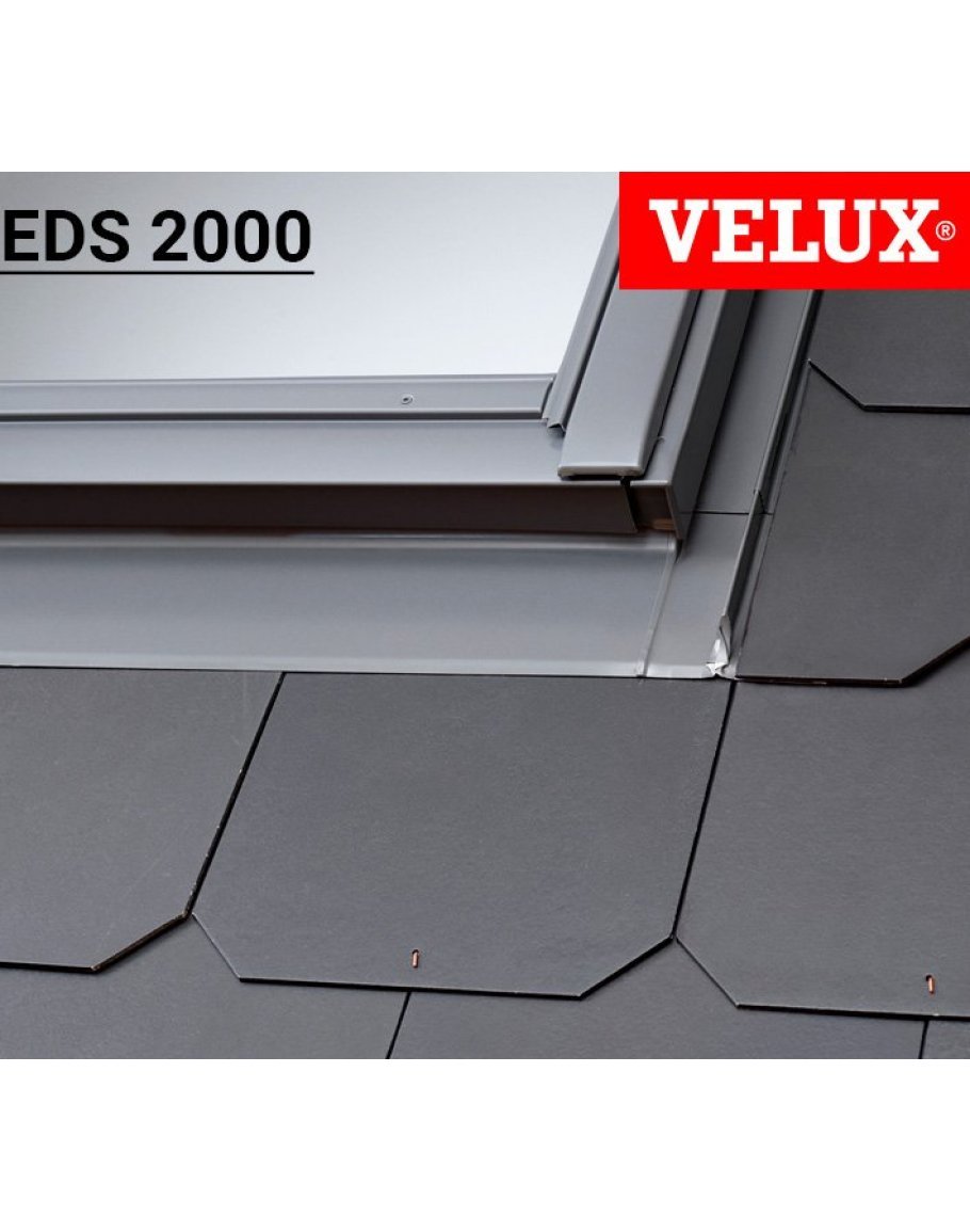 Rama etansare ferestre mansarda Velux EDS 2000 pentru invelitori plate cu grosime de maxim 2 x 8 mm include kitul BDX 2000